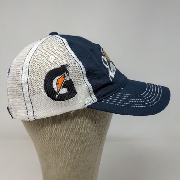 District Men's Zero Zone Gold Club Strapback Mesh Back Hat Blue White Gatorade - Picture 6 of 13